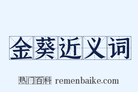 金葵近义词是什么意思的图片